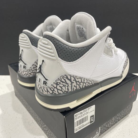 Jordan 3 Retro Hide N' Sneak Size 6.5Y /8W Black Elephant DX6665-100 - Picture 8 of 16